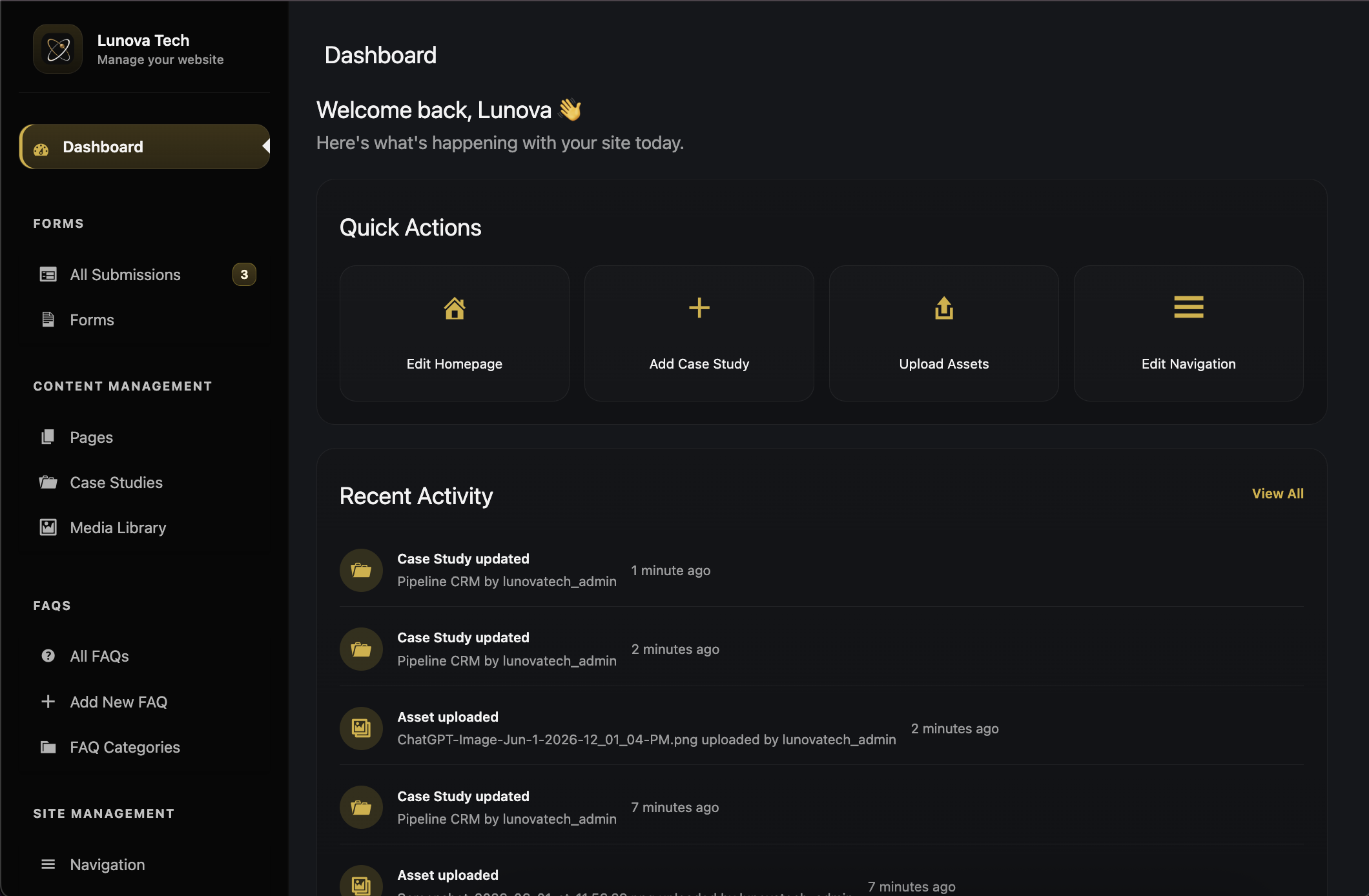 Headless CMS Foundation screenshot